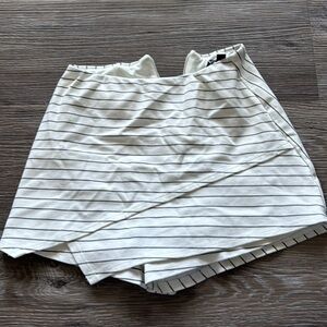 Striped White Skirt